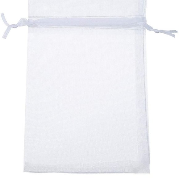⭐️5 for 20⭐️ 10 White Drawstring Organza Bags 3x4 - Picture 7 of 10